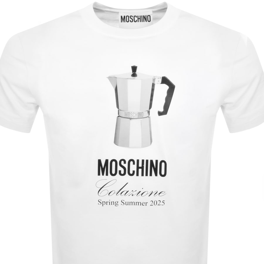 Tシャツ・カットソー MOSCHINO Men Polo Shirts A0717 02411001 White MOSCHINO COUTURE MILANO LOGO POLO TSHIRT WHITE